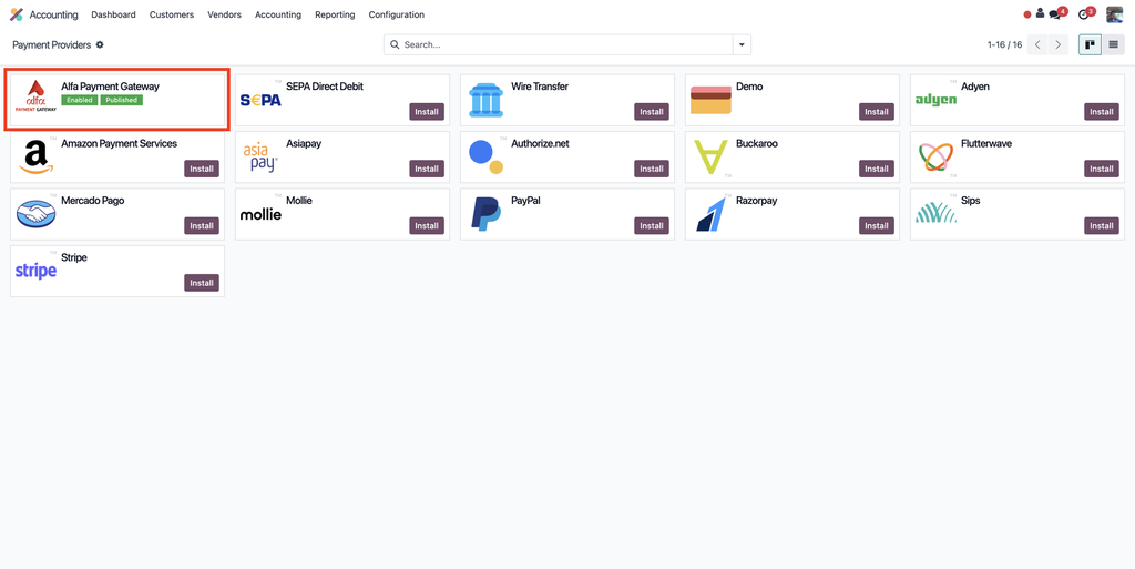 Alpha Payment Gateway Module