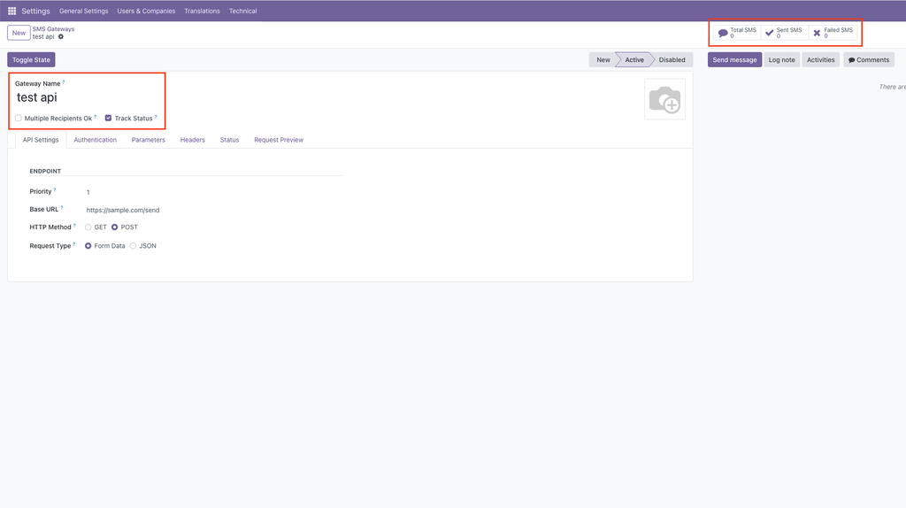 Dynamic SMS Gateway Module