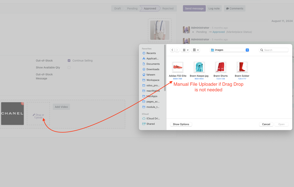 Image Drag And Drop Widget